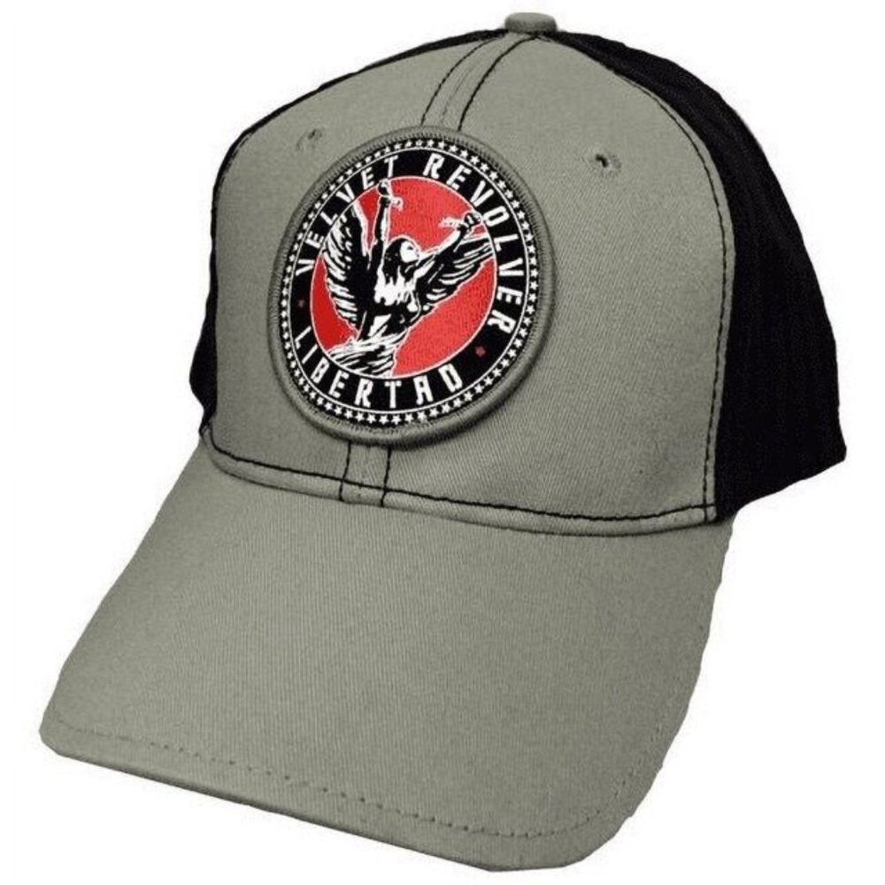 Velvet Revolver Mens Velvet Revolver Libertad Circle Logo Baseball Cap Hat New